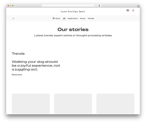 Botticelli WordPress shop theme - luxesavingsspot.shop