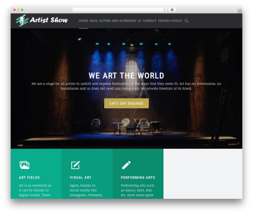 Forstron WordPress theme - artist-show.com Forstron WordPress theme - artist-show.com
