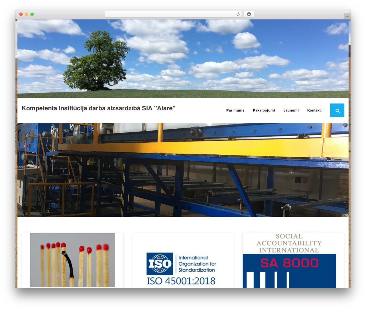 Shuttle WordPress theme - alare.lv