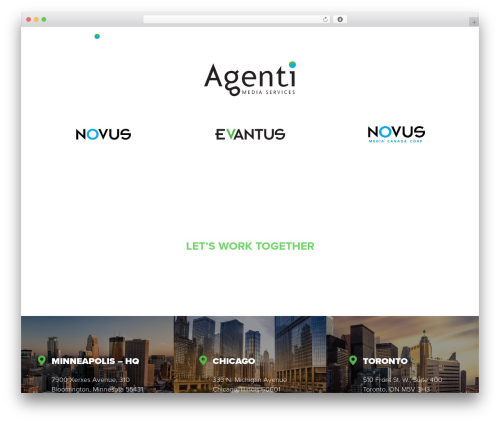 WordPress theme Agenti - agentimediaservices.com
