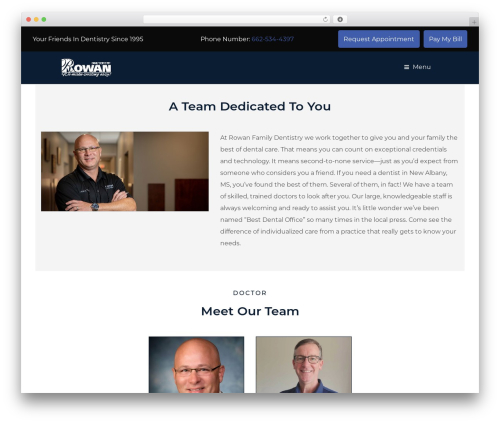 Designthemes portfolio addon WordPress plugin - rowanfamilydentistry.com
