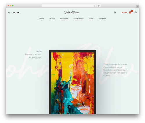 Astra sites server WordPress plugin - websitedemos.net/painter-artist-04