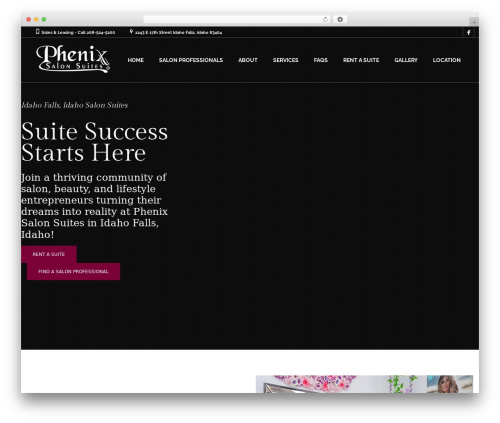 Coiffeur best WordPress theme - phenixsalonsuitesidaho.com