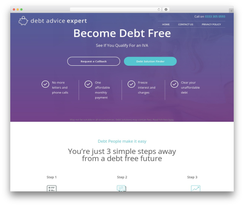 Debt Theme WordPress theme - debtadviceexpert.co.uk