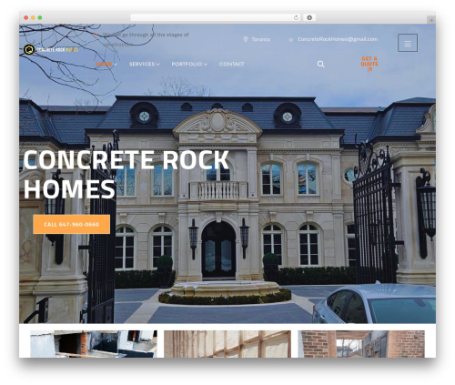 Elevate WordPress theme - concreterockhomes.com
