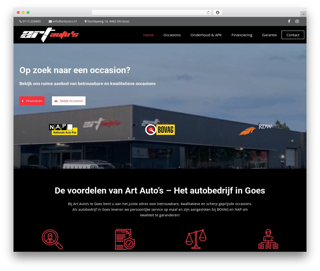 Lambda theme WordPress - artautos.nl
