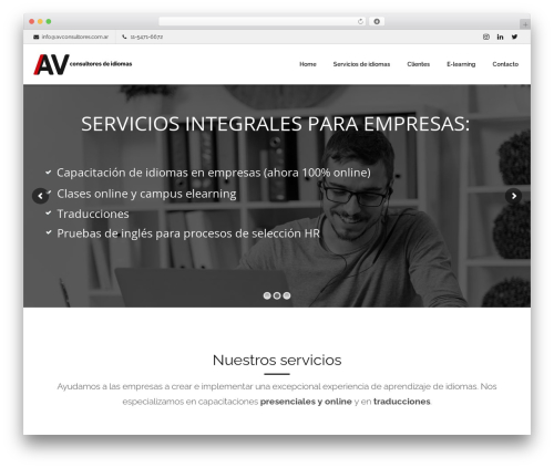 Lambda WordPress theme - avconsultores.com.ar