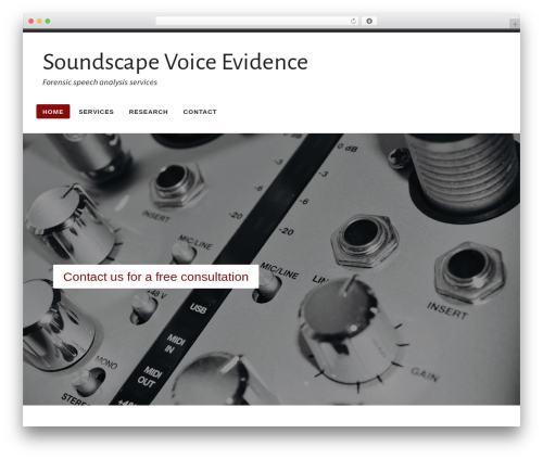 Radcliffe 2 WordPress theme - soundscapevoice.com