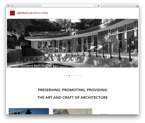 Stack WordPress theme design - artisanarchitecture.com