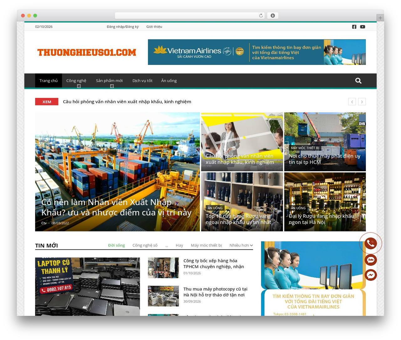 WordPress theme DEV Wordpress - thuonghieuso1.com