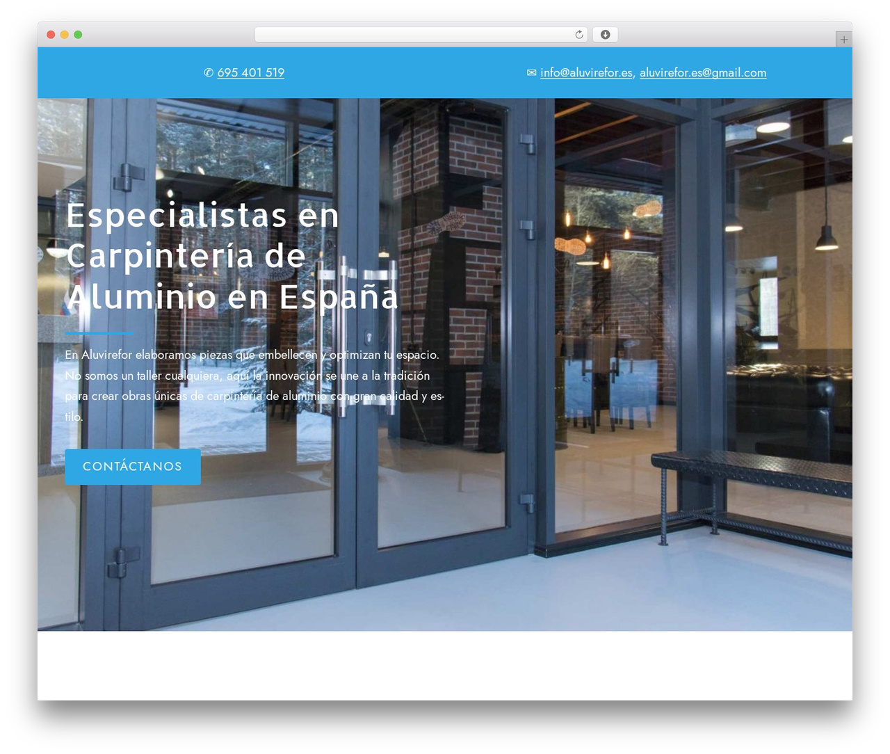 WordPress theme Constructor - aluvirefor.es