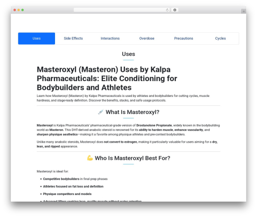 WordPress theme HTML5BLANK - masteroxyl.com