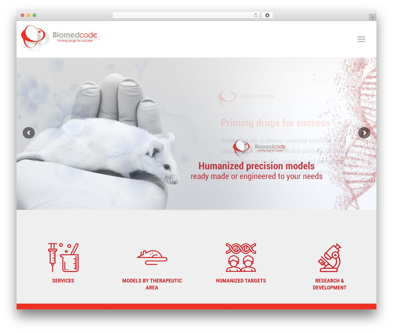 WordPress website theme LabtechCO - biomedcode.com