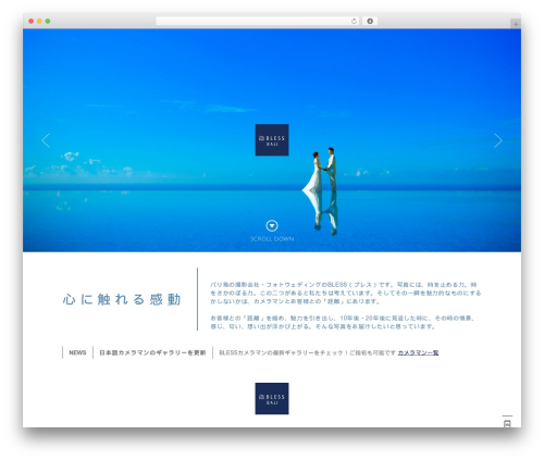 Bless theme WordPress - blessbali.com