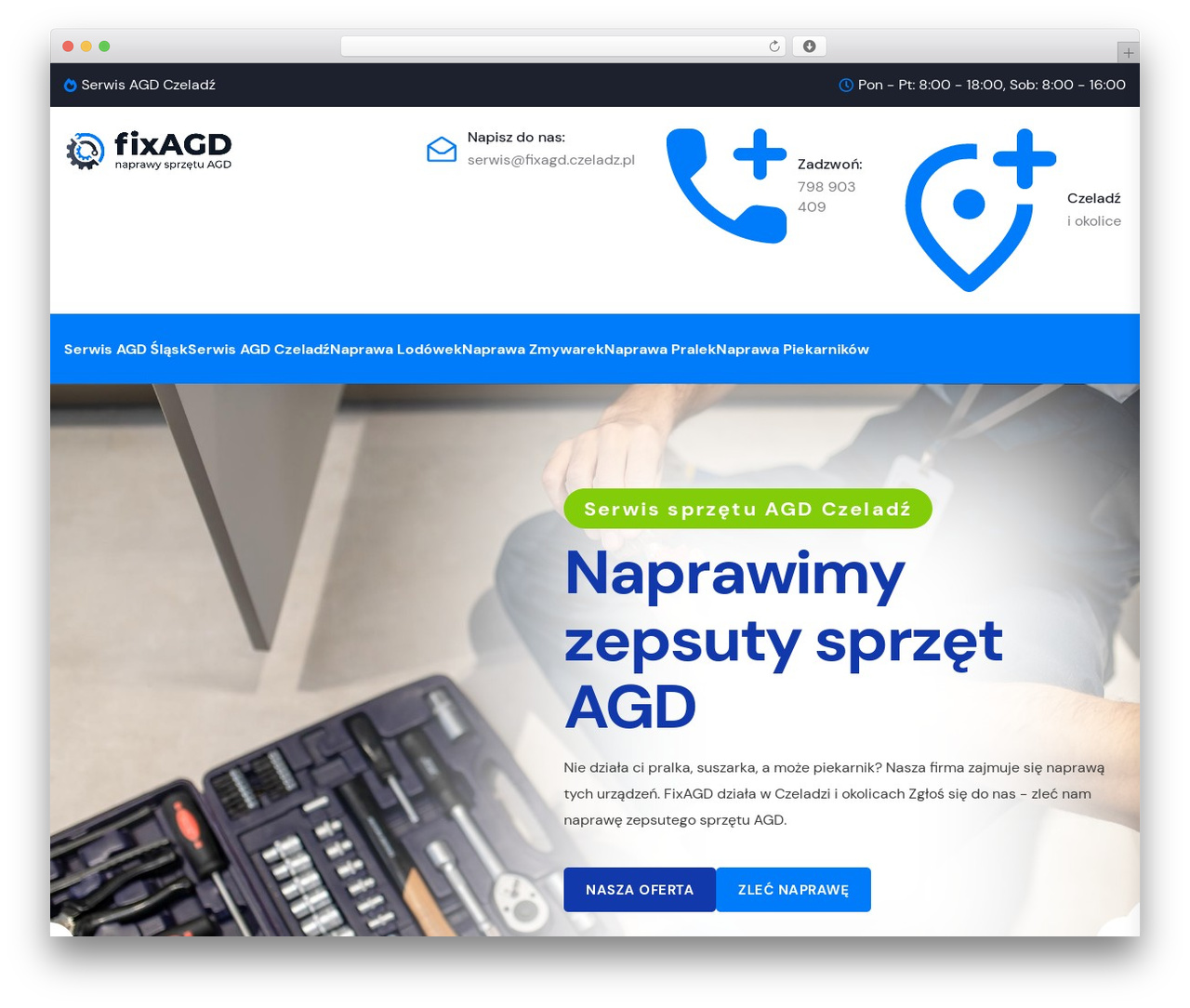 Clentac WordPress theme - fixagd.czeladz.pl