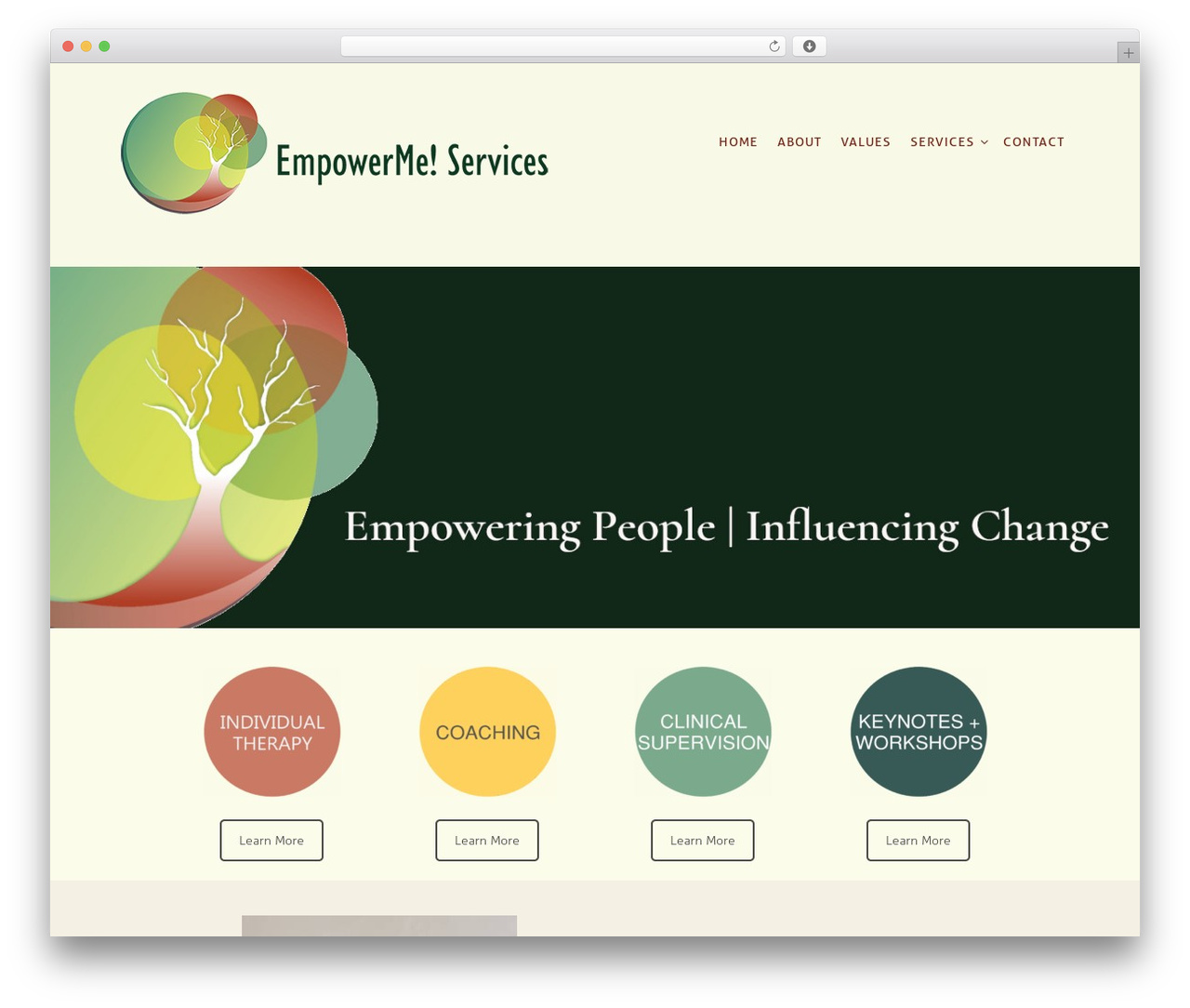 Cloe Brooks WordPress theme - empowermeservices.com