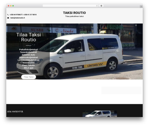 Theme WordPress Character - taksiroutio.fi