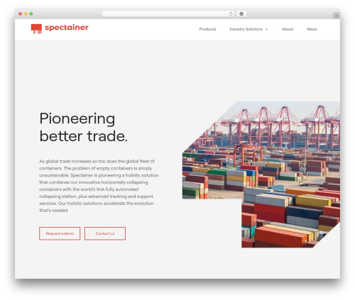 Theme WordPress Spectainer - spectainer.com