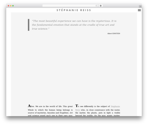 WordPress theme Border - stephaniereiss-photographe.com