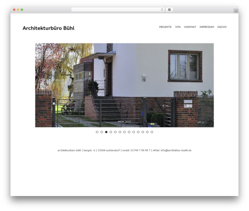 Workality Plus WordPress theme - architektur-buehl.de