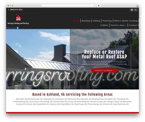 WP theme Beacon Theme - herringsroofing.com