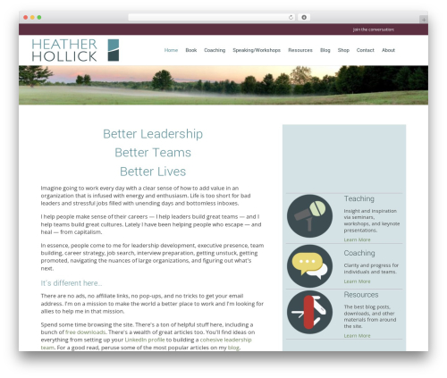 Beaver Builder Theme WordPress theme - heatherhollick.com