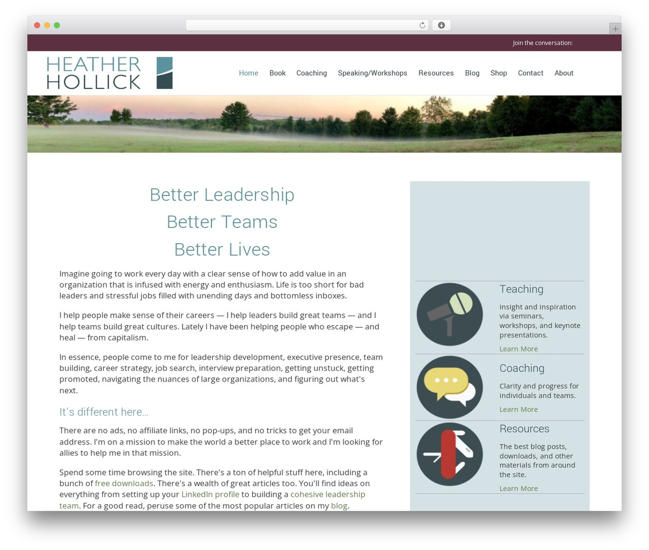 Beaver Builder Theme WordPress theme - heatherhollick.com