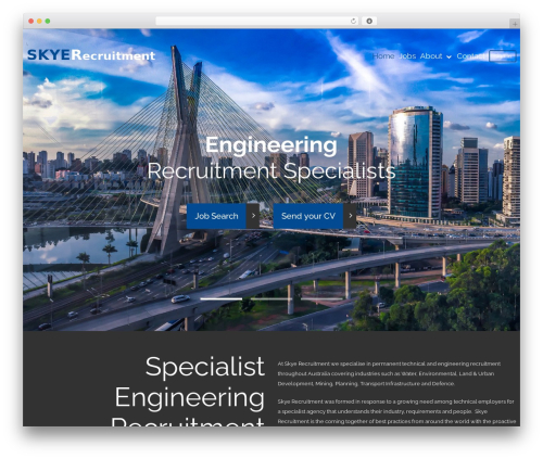 cherry WordPress theme - skyerecruitment.com