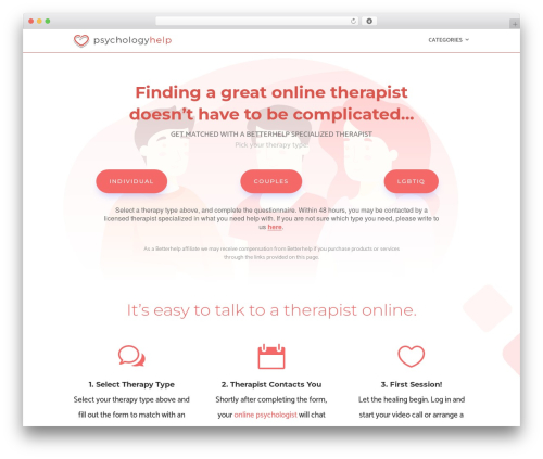 Divi theme WordPress - psychologyhelp.com