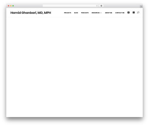 Divi WordPress theme - hamidghanbarimd.com