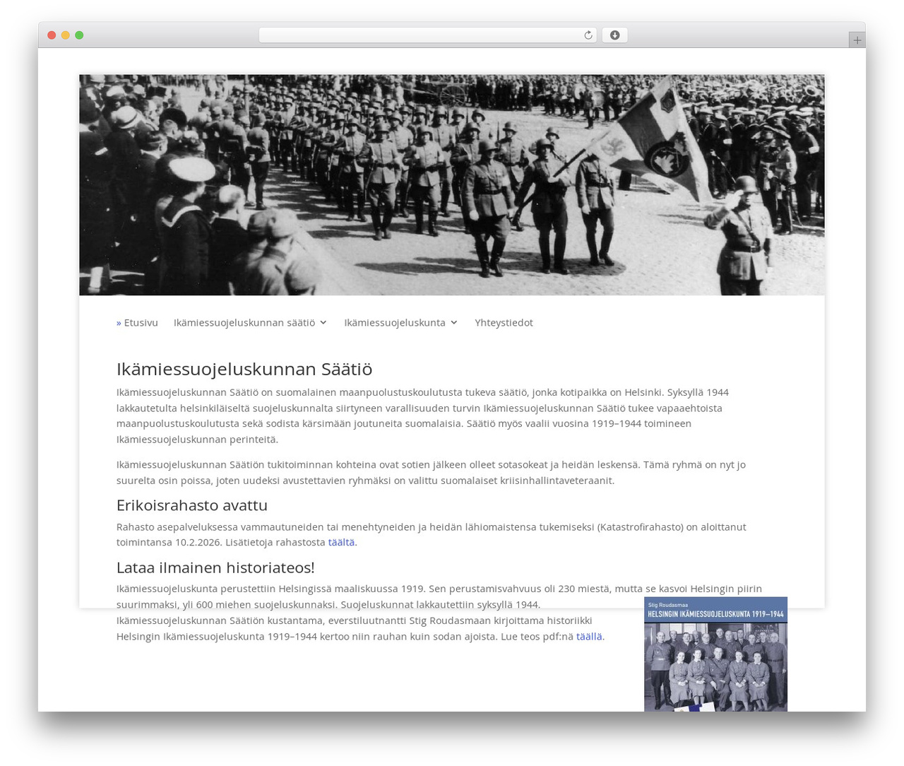Divi WordPress theme - ikamiessuojeluskunta.fi