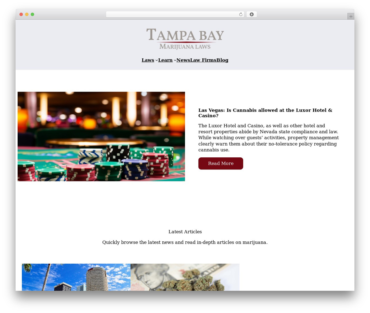 Extol free WordPress theme - tampabaymarijuanalaws.com