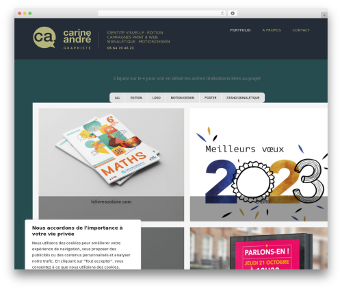 Portfolio X (portfolio-x) free WordPress plugin - carine-andre.com Portfolio X (portfolio-x) free WordPress plugin - carine-andre.com