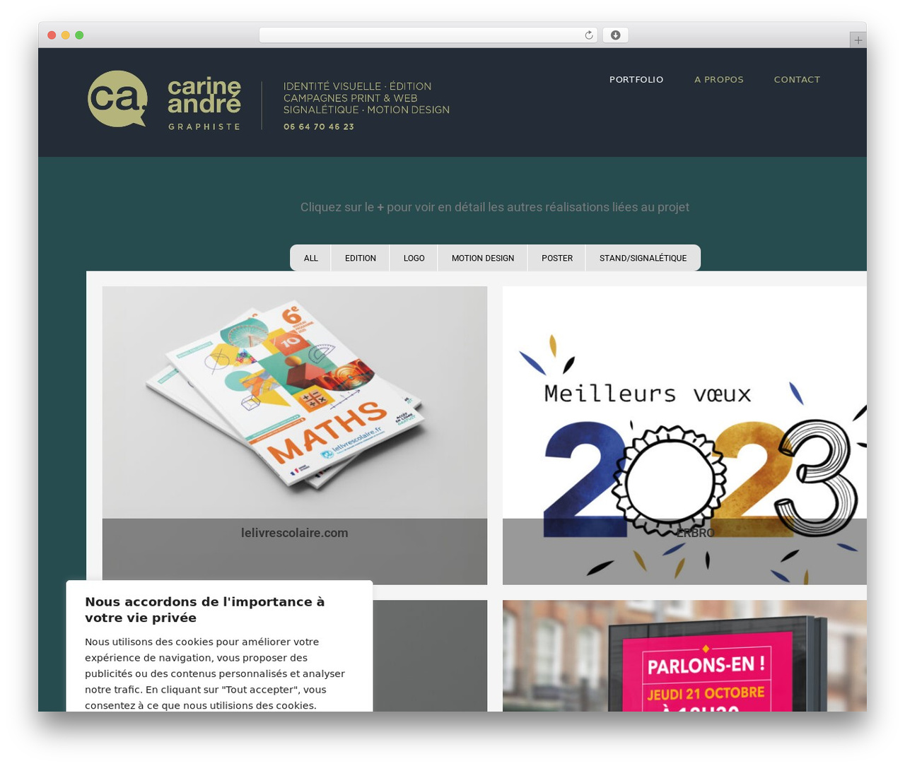 OceanWP WordPress theme design - carine-andre.com