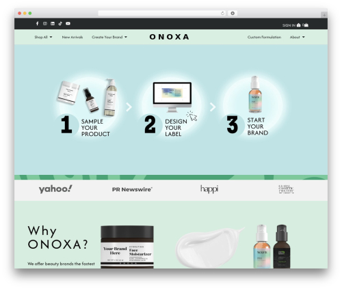 onoxa theme WordPress - onoxa.com