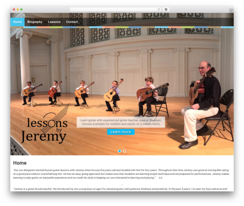 The WP WordPress theme - guitarlessonsbyjeremy.com