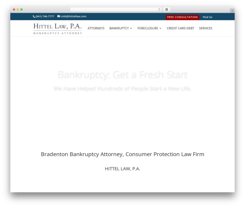 Theme WordPress Divi - hittellaw.com