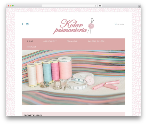Theme WordPress Melania - pasmanteria-kolor.pl