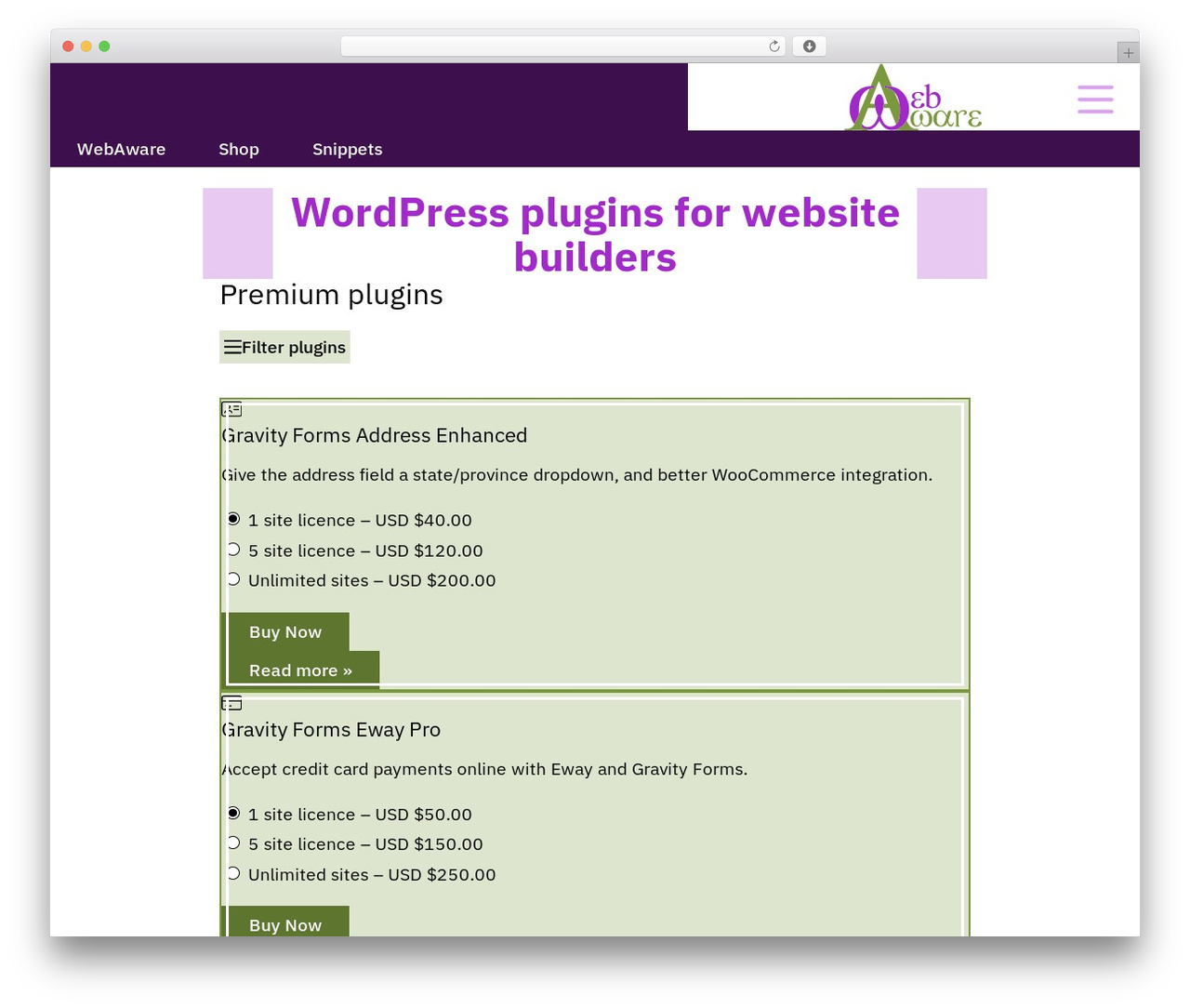 WebAware WordPress theme - shop.webaware.com.au WebAware WordPress theme - shop.webaware.com.au