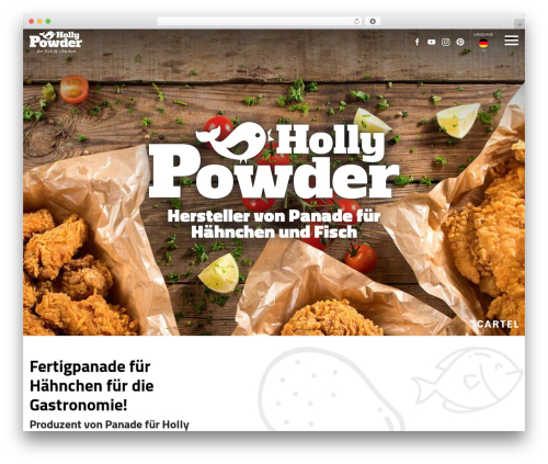 WordPress theme Weblider - hollypowder.de