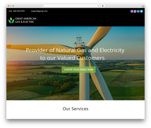 WordPress theme Greenly - ga-ge.com