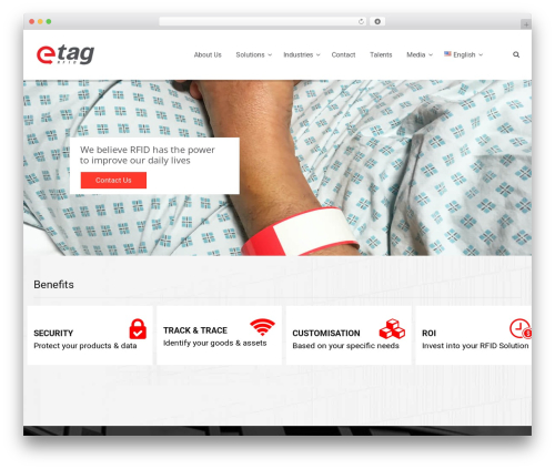 WordPress theme TM Builder - e-tagrfid.com