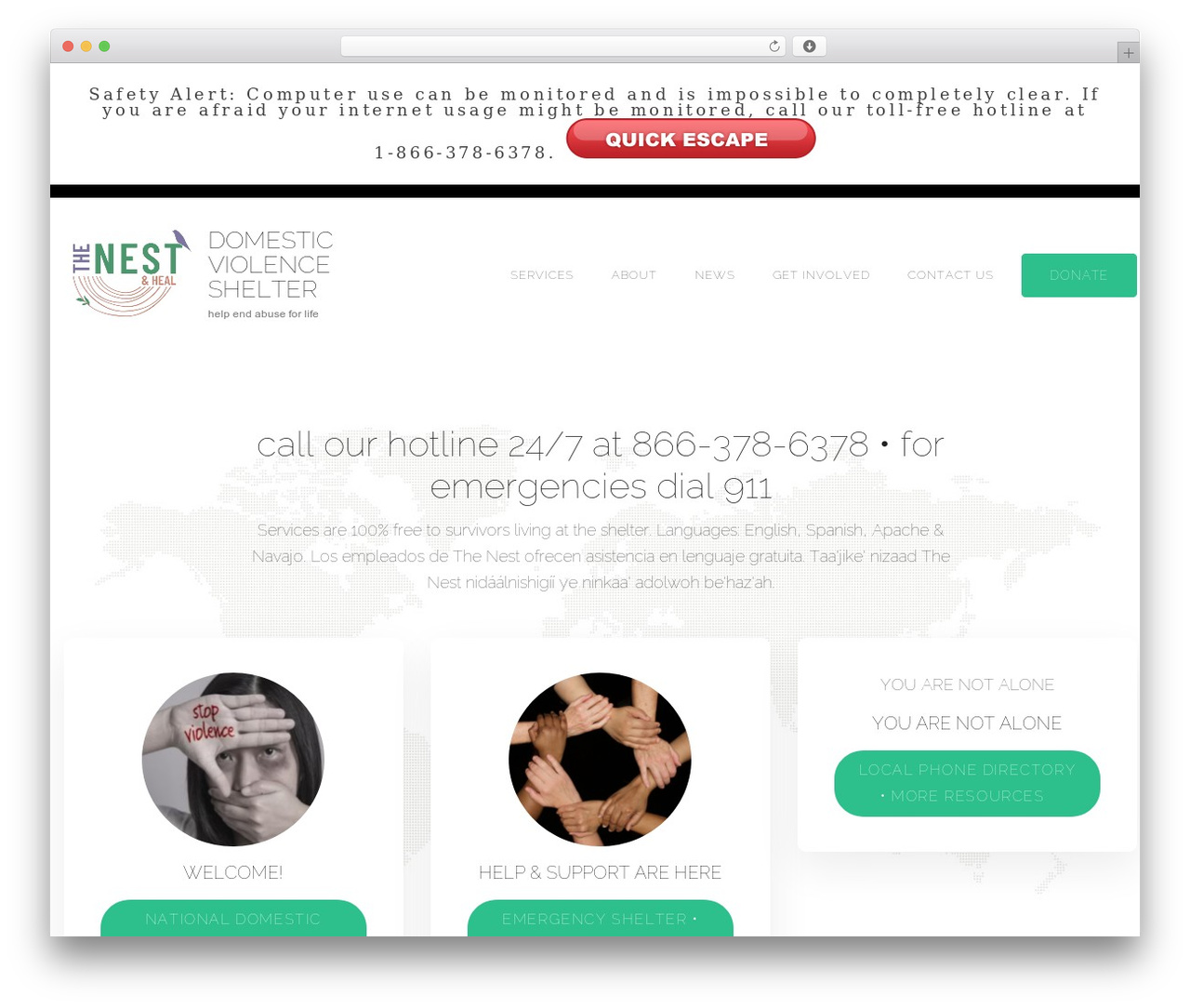 Benevolent WordPress theme - helpendabuseforlife.org
