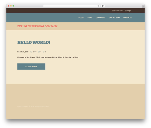 Birra33 WordPress theme - discoverourcraft.com