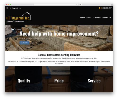 Bootstrap Modular WordPress theme design - htfitzgerald.com