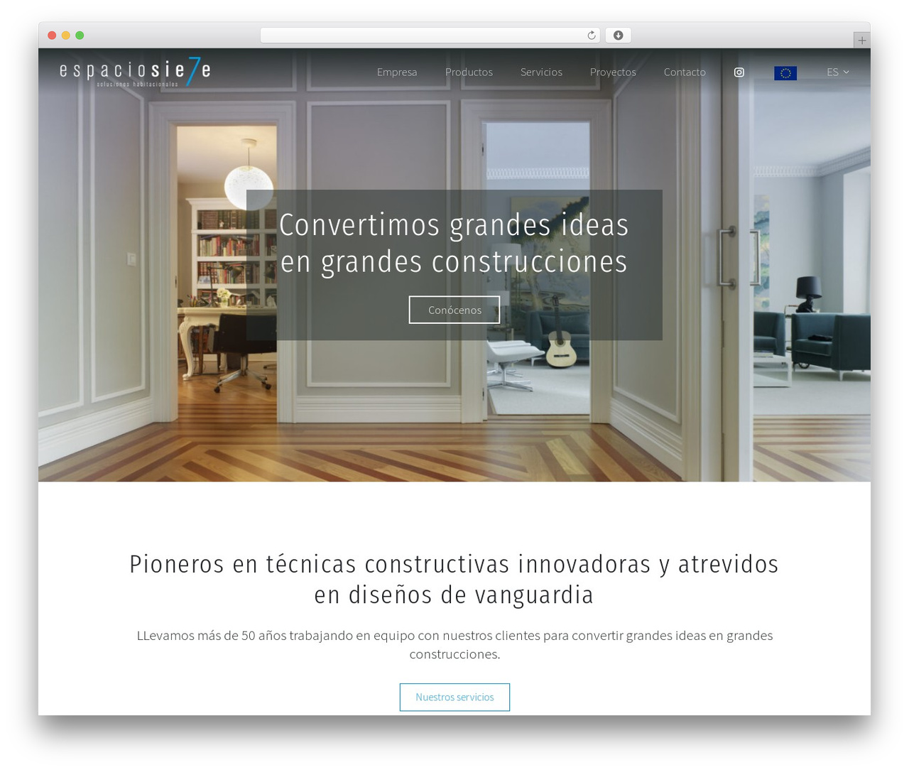 Espacio 7 WordPress theme - espaciosiete.com