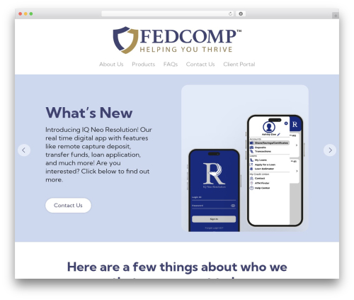 FedComp WordPress theme - fedcomp.com