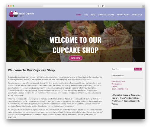 Modular Lite WordPress ecommerce theme - hollyscupcakeshop.com