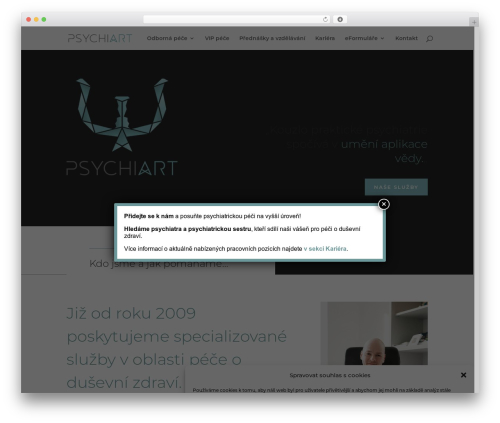 Theme WordPress Divi - psychiart.cz