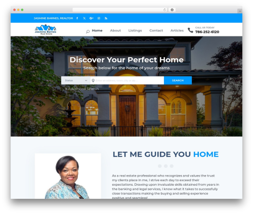 Theme WordPress Divi - jazbarrealtor.com